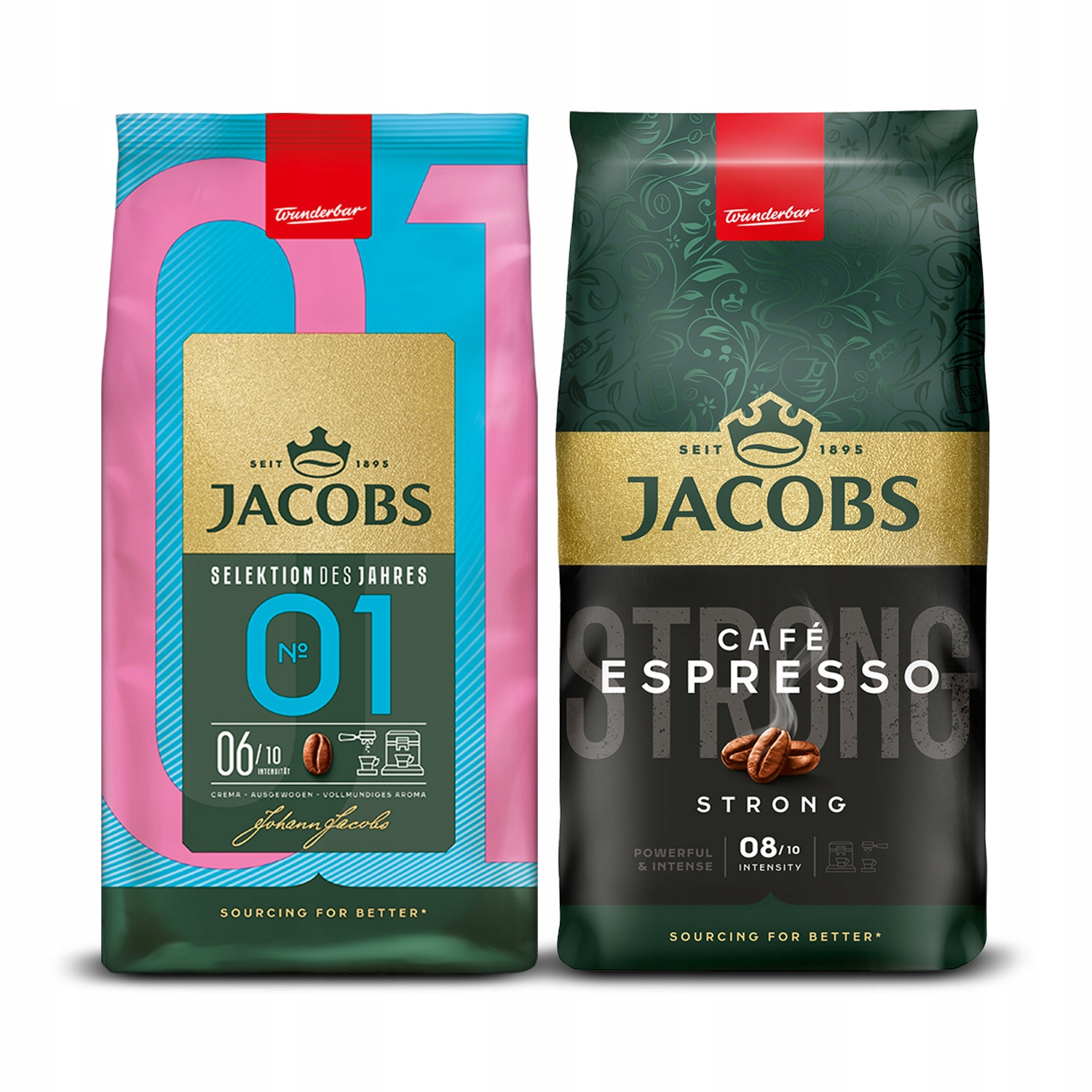 Kawa ziarnista Jacobs Espresso Strong, Selection of the Year No.1, 2x 1kg