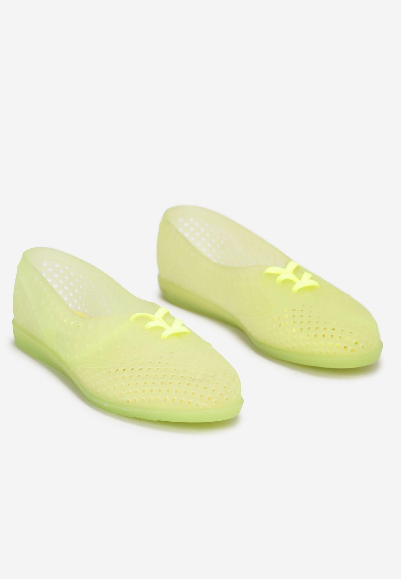

Born2Be Jasnozielone Balerinki 33 Guma Casual
