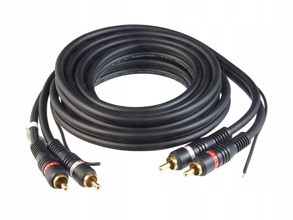 Kabel 2RCA-2RCA ovládání pro zesilovač (6+2+6) RKD260 Vitalco 5 m (x1ks)