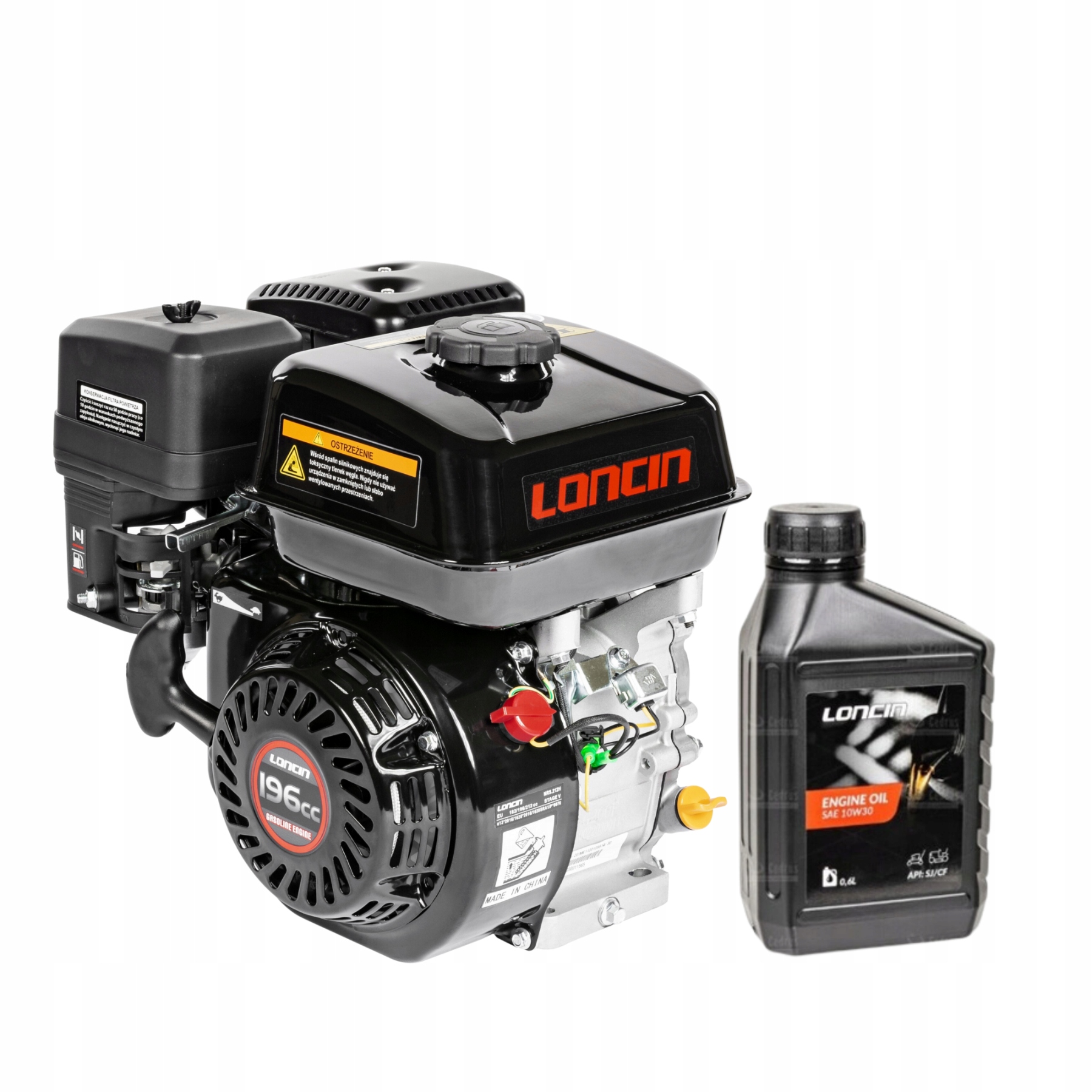 Silnik Loncin G200F-R-S Wał Poziomy Typ R 19,05MM 196CM3 Olej 0,6L Loncin