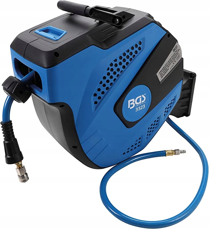 Wąż sprężonego powietrza ze zwijaczem autom 12m+2m