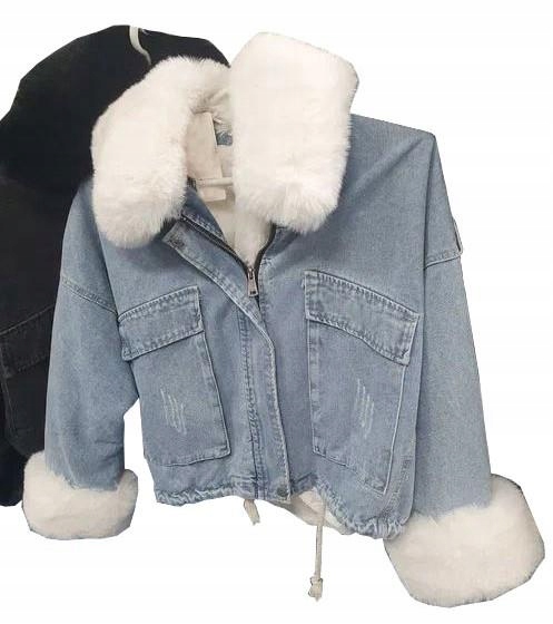 

Kurtka Jeansowa Z Futerkiem Katana Miś Futerko Xs