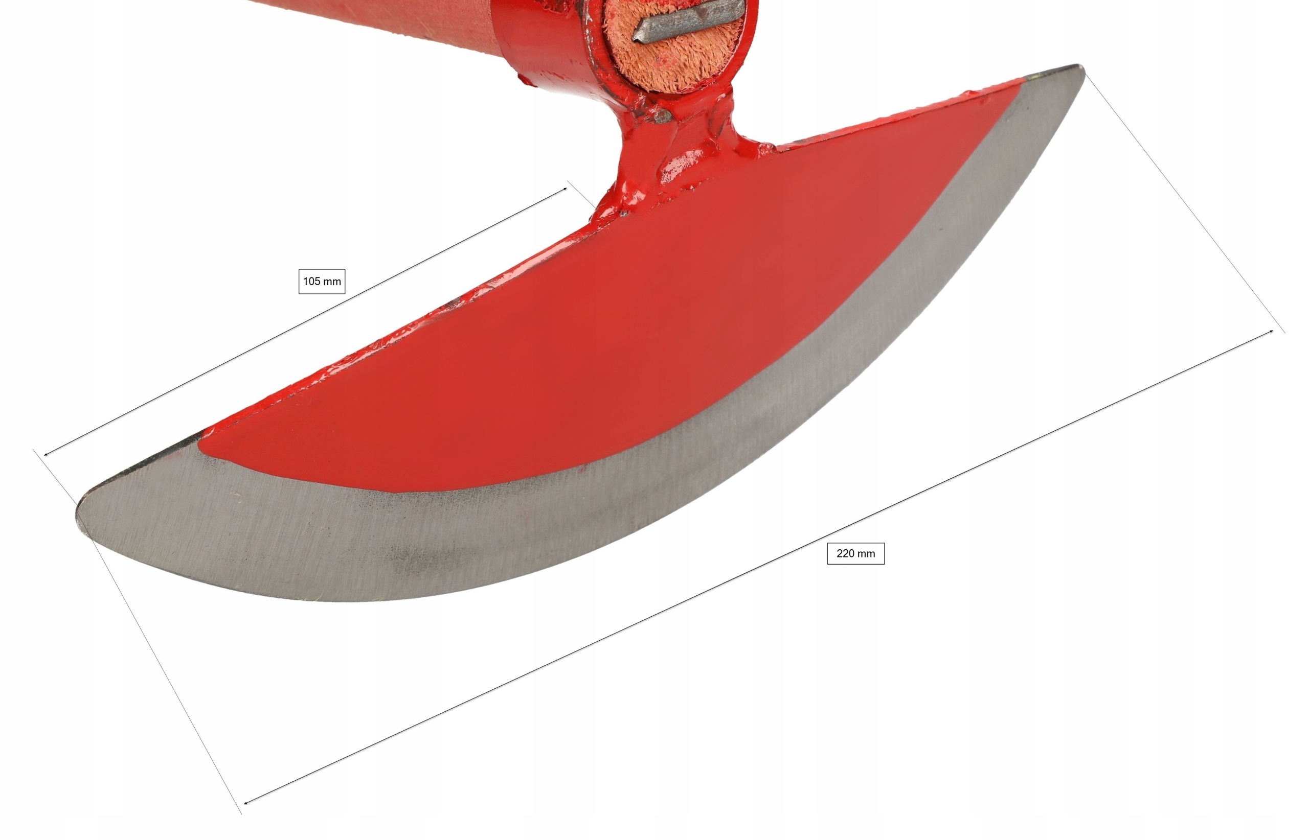 MOTYKA PÓŁOKRĄGŁA 220X105 MM KUTA DREWNIANY TRZON Kod producenta 4162