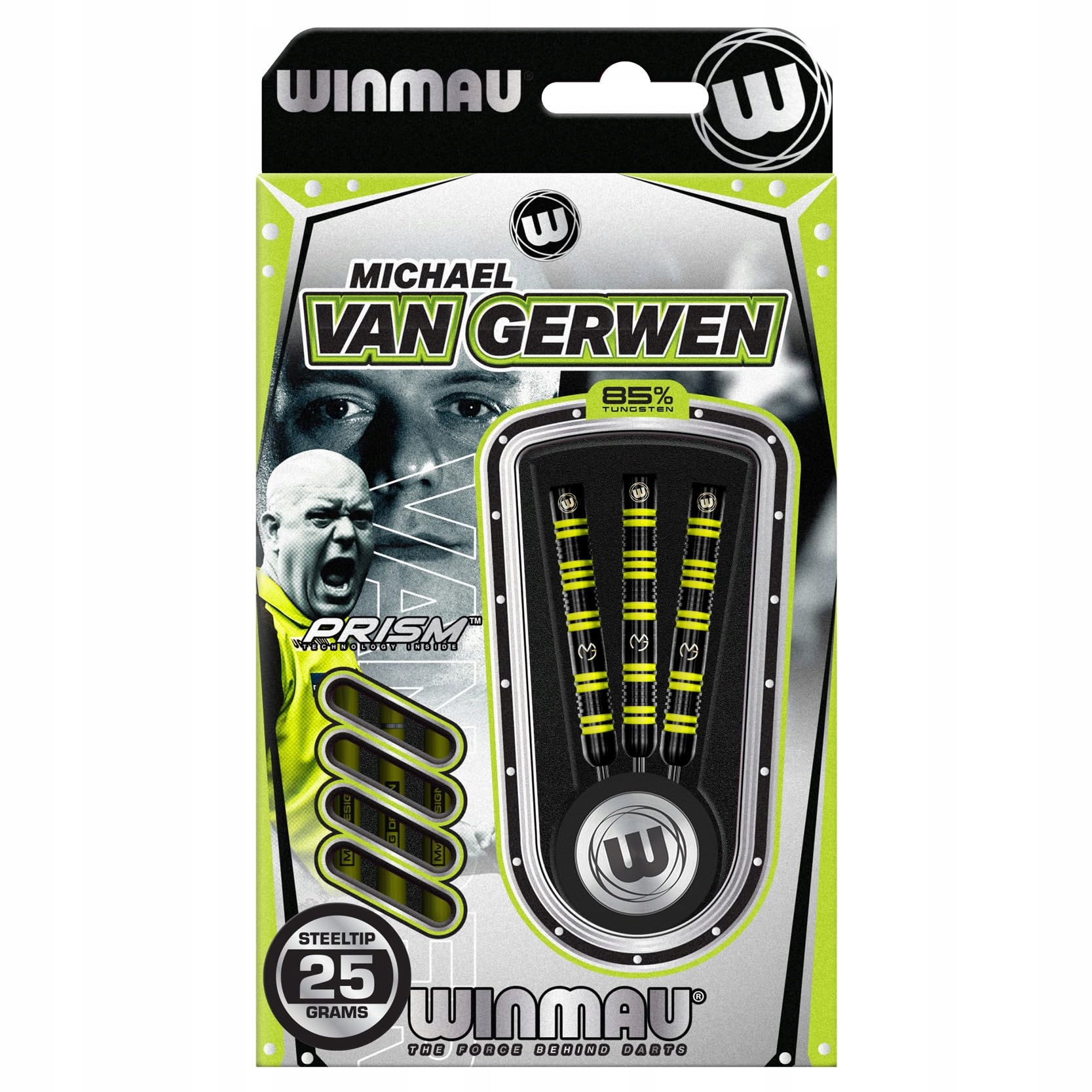 WINMAU Zestaw Profesjonalnych Rzutków MvG 85% 25g z Lotkami i Shaftami — miniatura 4