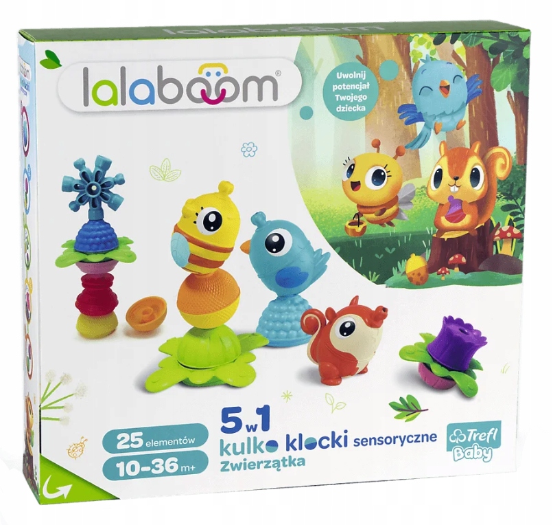 

Trefl Lalaboom Kulko Klocki Zwierzątka Leśne 25 El