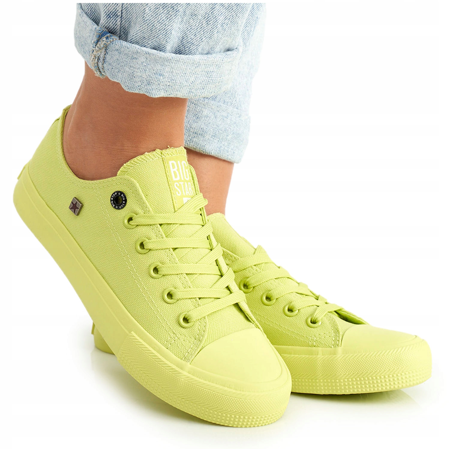 

Damskie Trampki Big Star AA274012 Limonkowe - 38