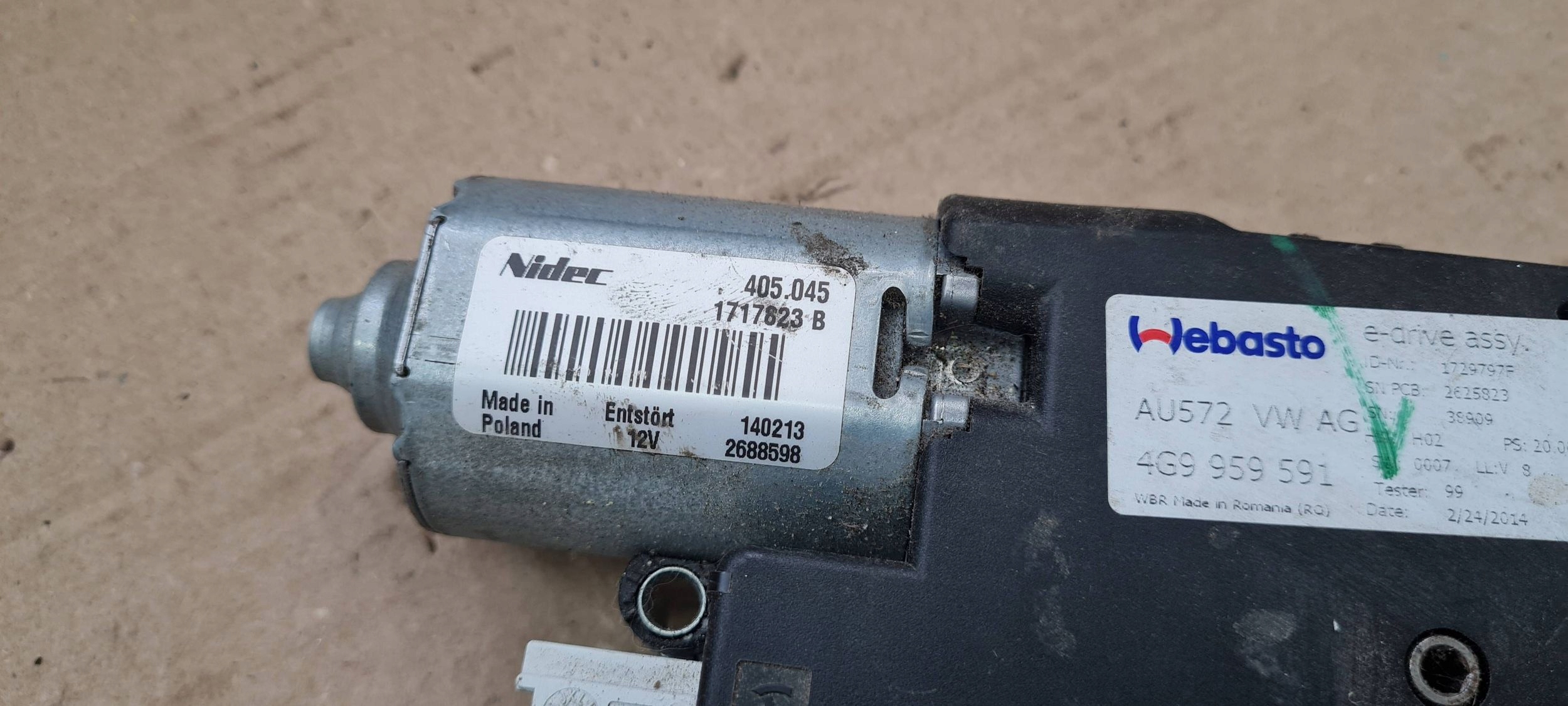 A6 C7 4G Motor Schiebedach PANORAMA KOMBI 4G9959591