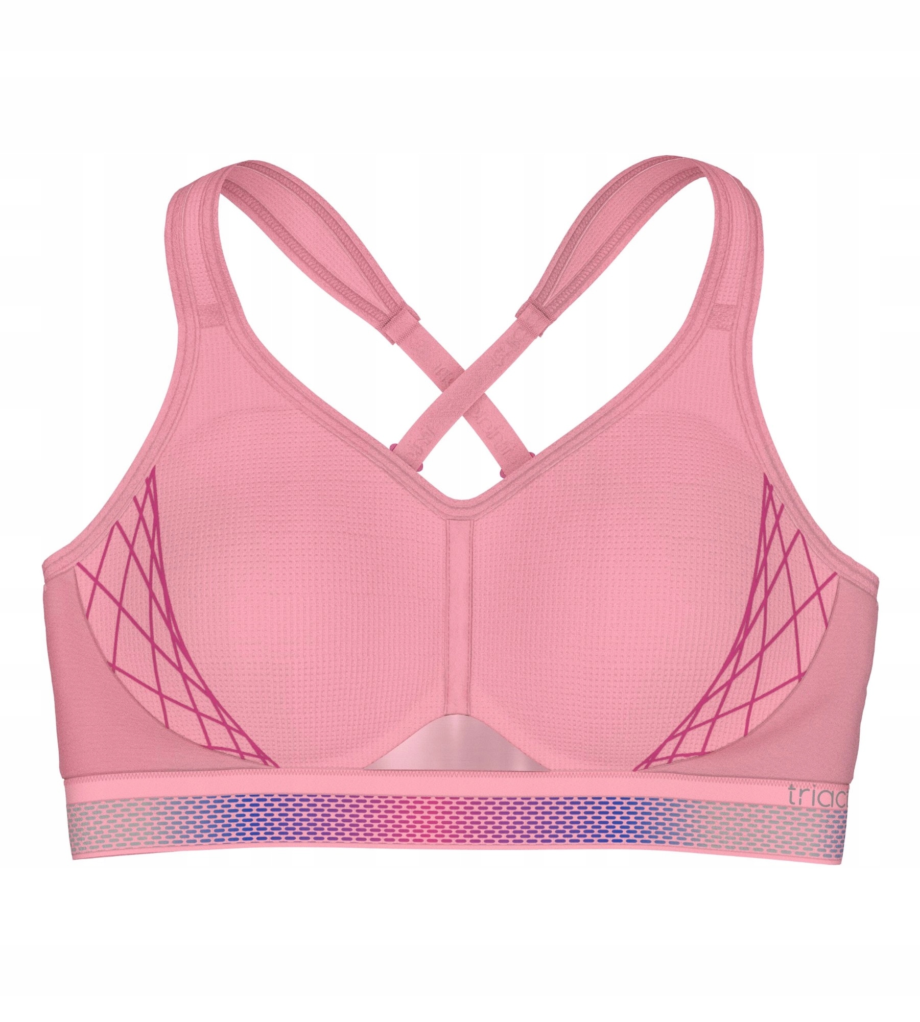 Sportovní podprsenka Triumph Triaction Cardio Flow P Ex Růžová 00KV 75F Růžo