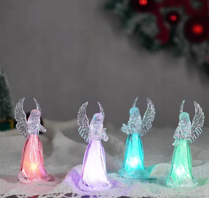 FIGURKA FIGURA ANIOŁ ANIOŁEK LED PLASTIKOWA SUPER OZDOBA ŚWIECĄCA Rodzaj figurka