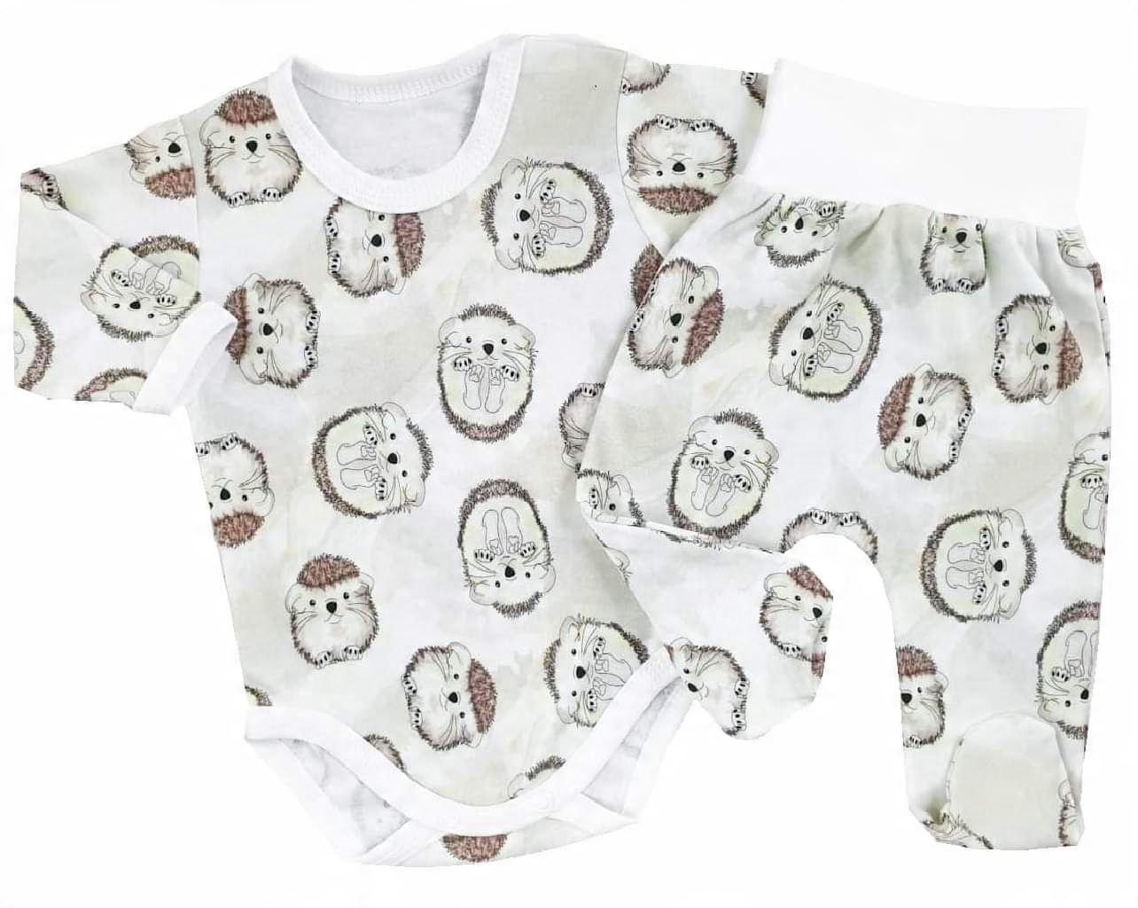

Komplet niemowlęcy. Zestaw body+półśpiochy r.86