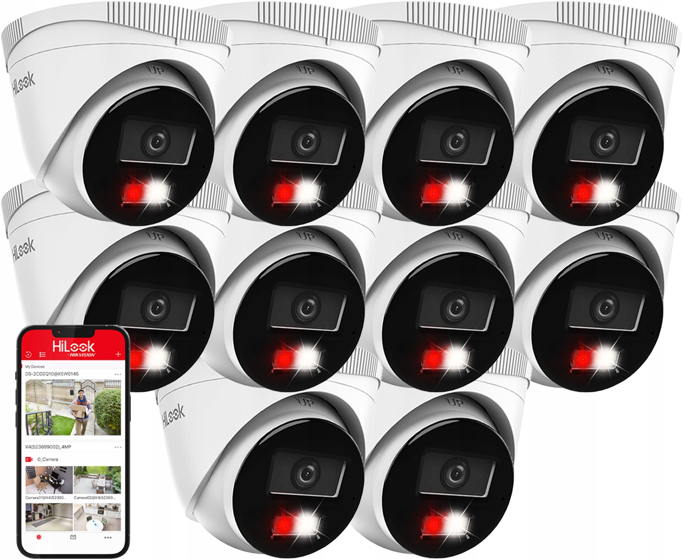 Kamera x10 Ip 6Mpx Vonkajšia IPCAM-T6-30DL HiLook od Hikvision Hd