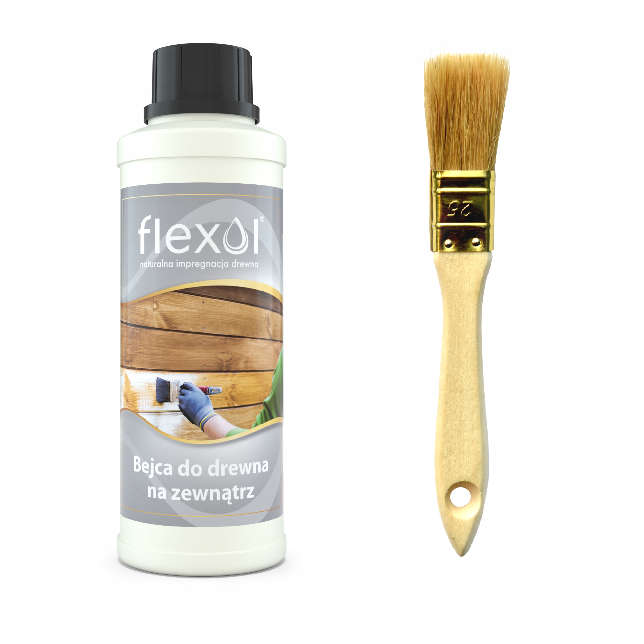 Bejca FLEXOL do drewna na zewnątrz WYDAJNA 0,25 L