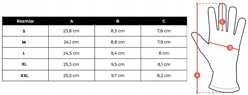 SKÓRZANE RĘKAWICZKI DAMSKIE KLASYCZNE SKÓRA B35 L Wzór dominujący bez wzoru
