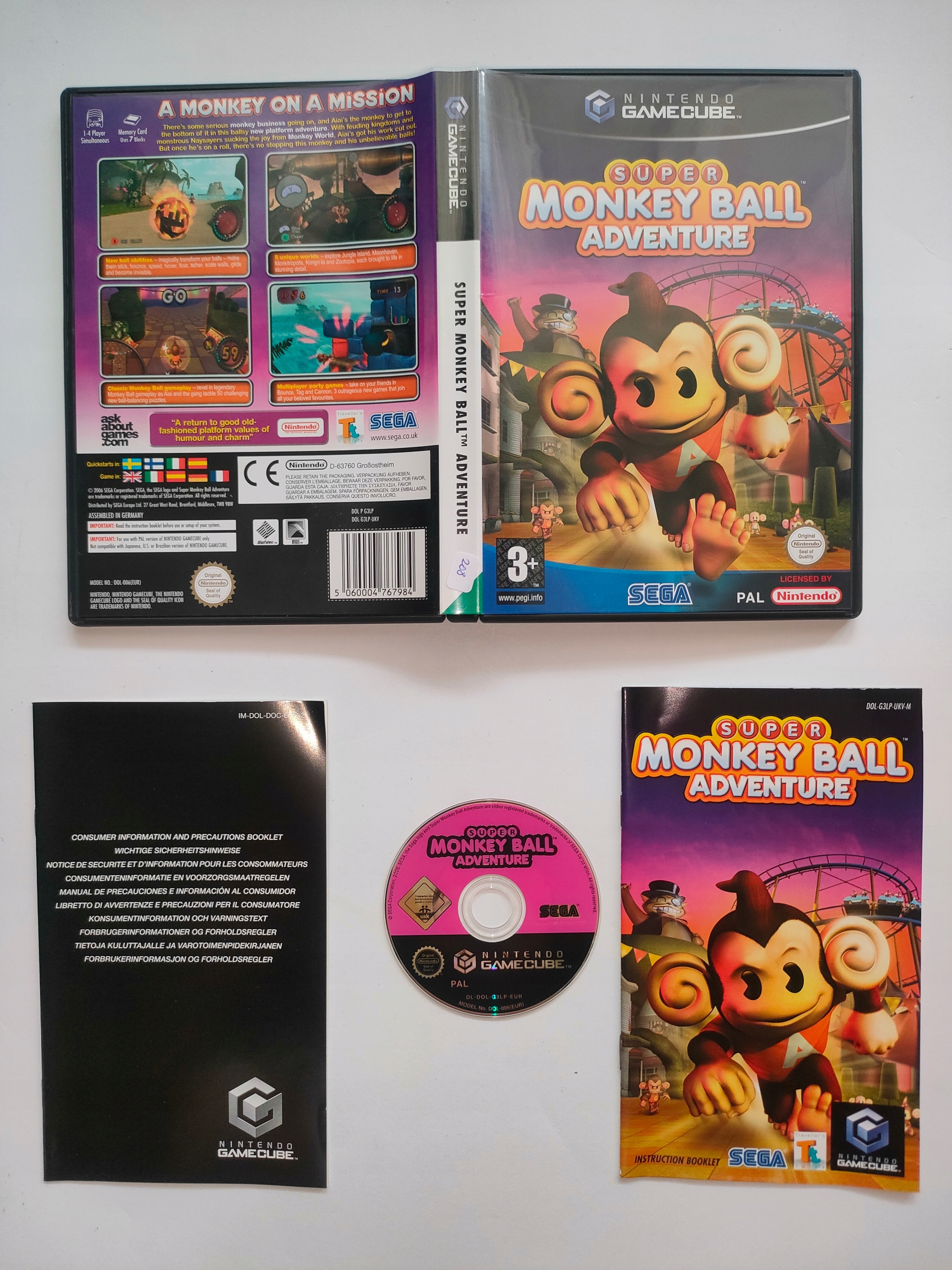 SUPER MONKEY BALL ADVENTURE STAN KOLEKCJONERSKI