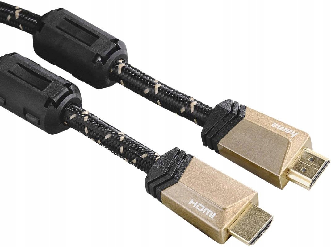 Kabel HDMI M/M HSE Metal Oplot Ferryt 5S 3m. HAMA