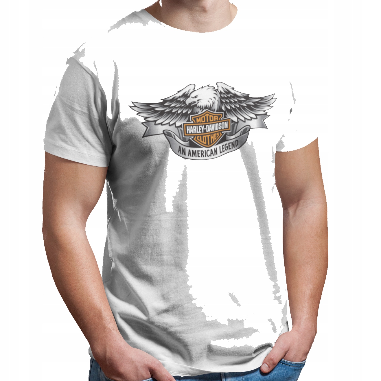 

Koszulka Męska Harley Davidson Motocykl Motor