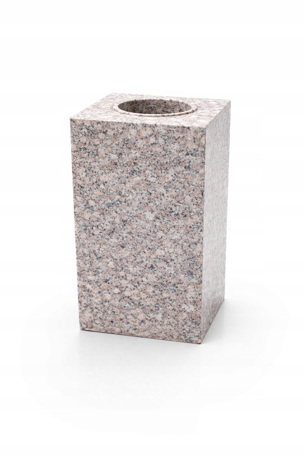 Granitová váza na hřbitovní náhrobek Královský bronz 28 cm Čtverec Granit