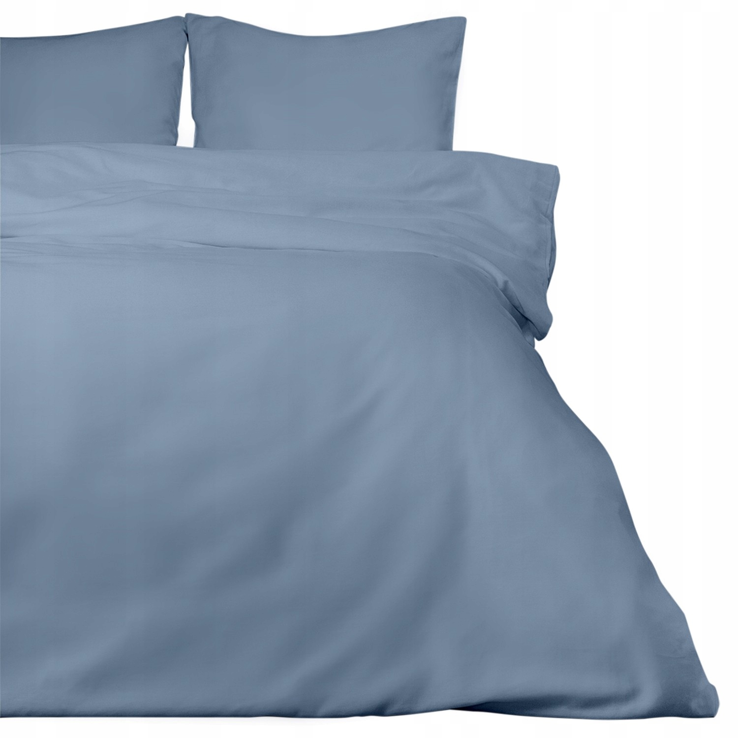 Posteľná Bielizeň bavlnená saténová 200x220 jednofarebná modrá