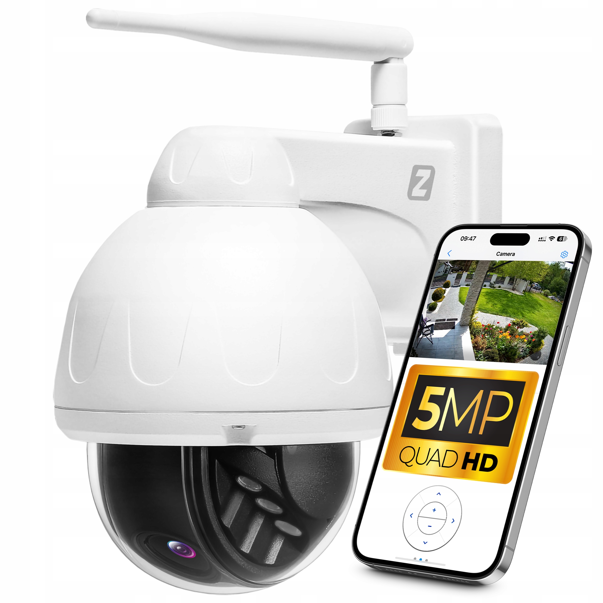 Venkovní otočná WiFi kamera 5MPx 5MP Metalová Sledování IKPW540V1 Audio