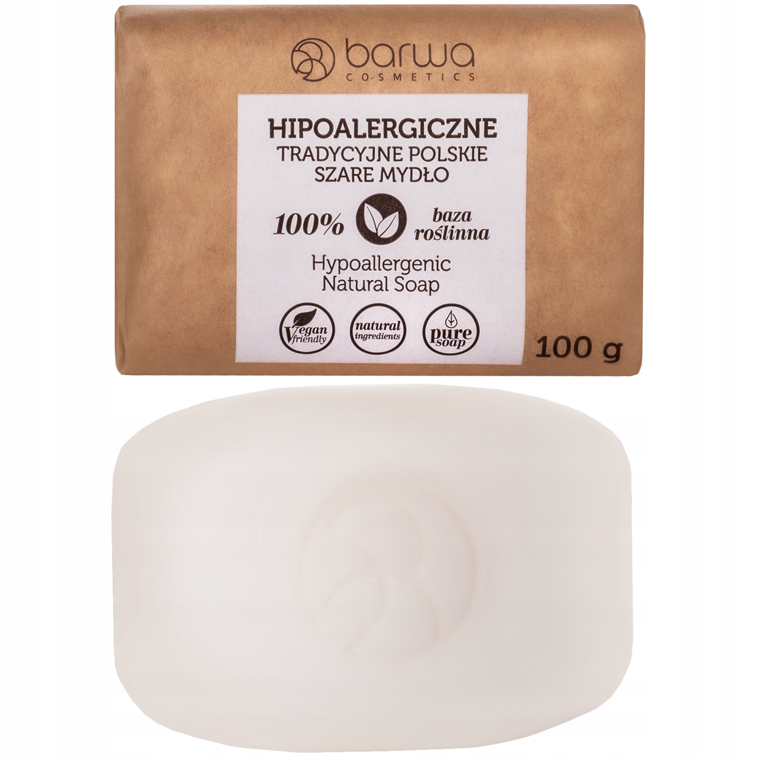

Barwa Cosmetics Hipoalergiczne Szare Mydło 100g