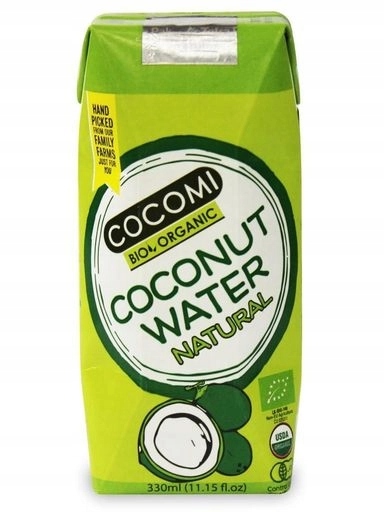 8x Cocomi Kokosová voda přírodní Bio 330 ml