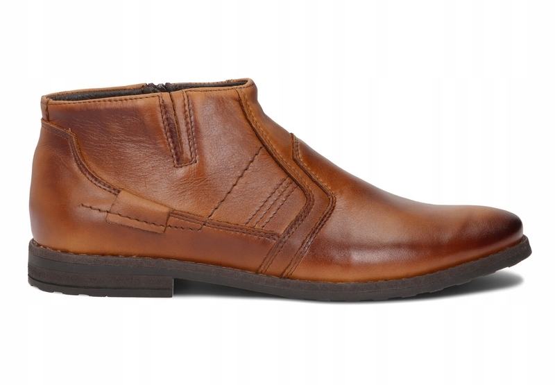 

Buty Zimowe Męskie Suwak Casual 903 Jasny Brąz 42