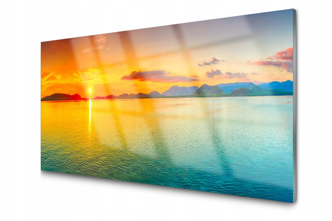 

Panel szklany Płytka Morze Słońce 100x50