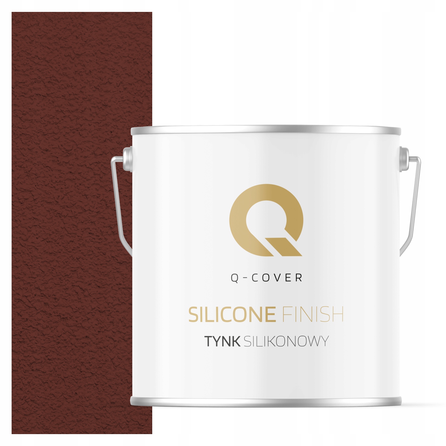 Silikonová Fasádní Omítka Hnědá Červená Ral 8012 7 Kg Granulace 2.0 mm