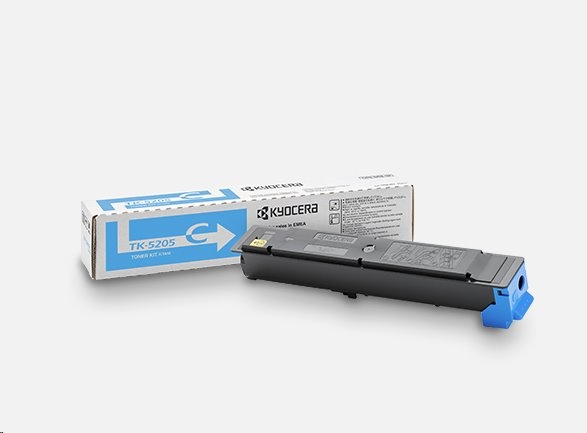 Kyocera TK-5205C Toner cyan na 12 000 A4 (pri 5% pokrytí), pre TASKalfa…