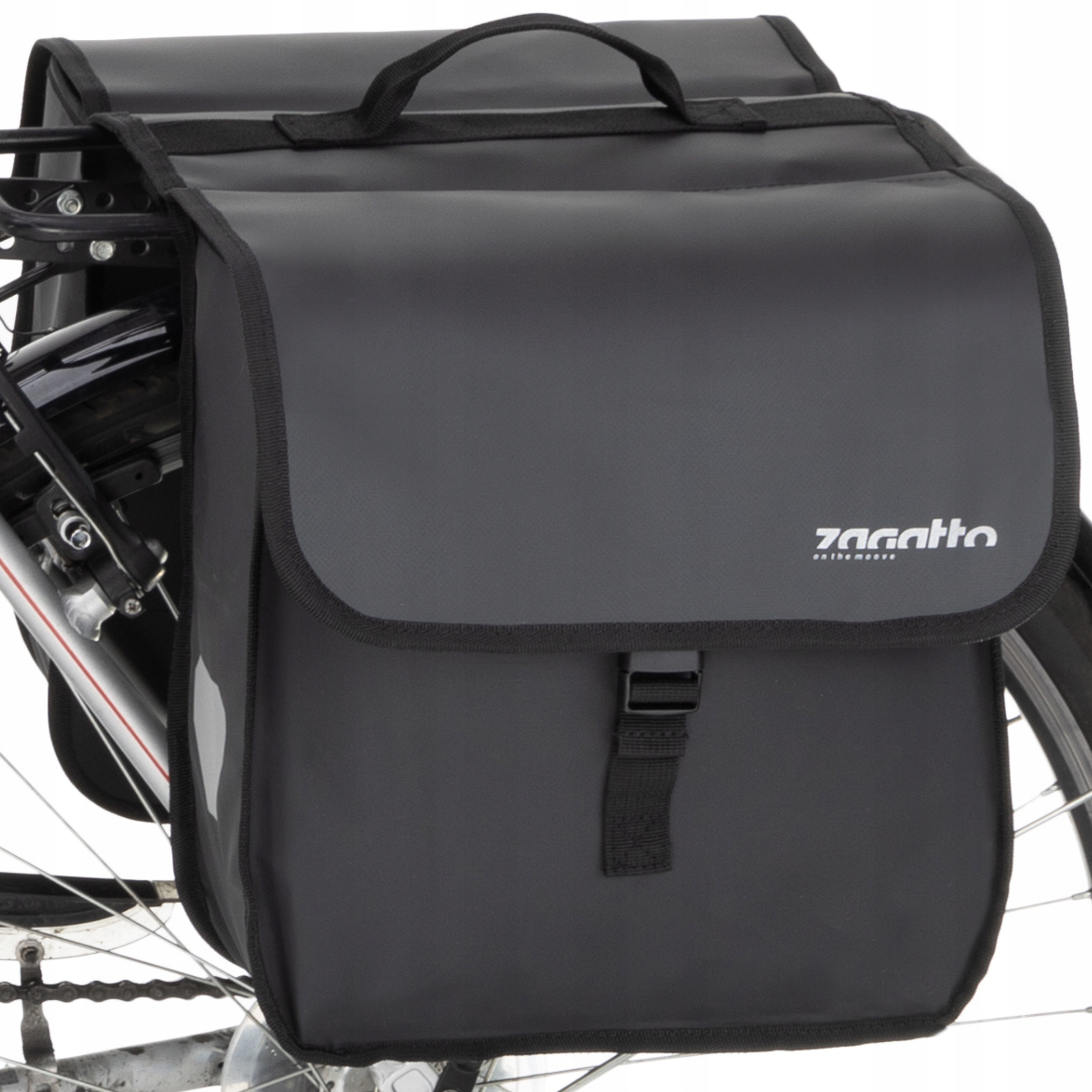 Sakwa rowerowa na bagażnik podwójna pojemna tylna wodoodporna Zagatto