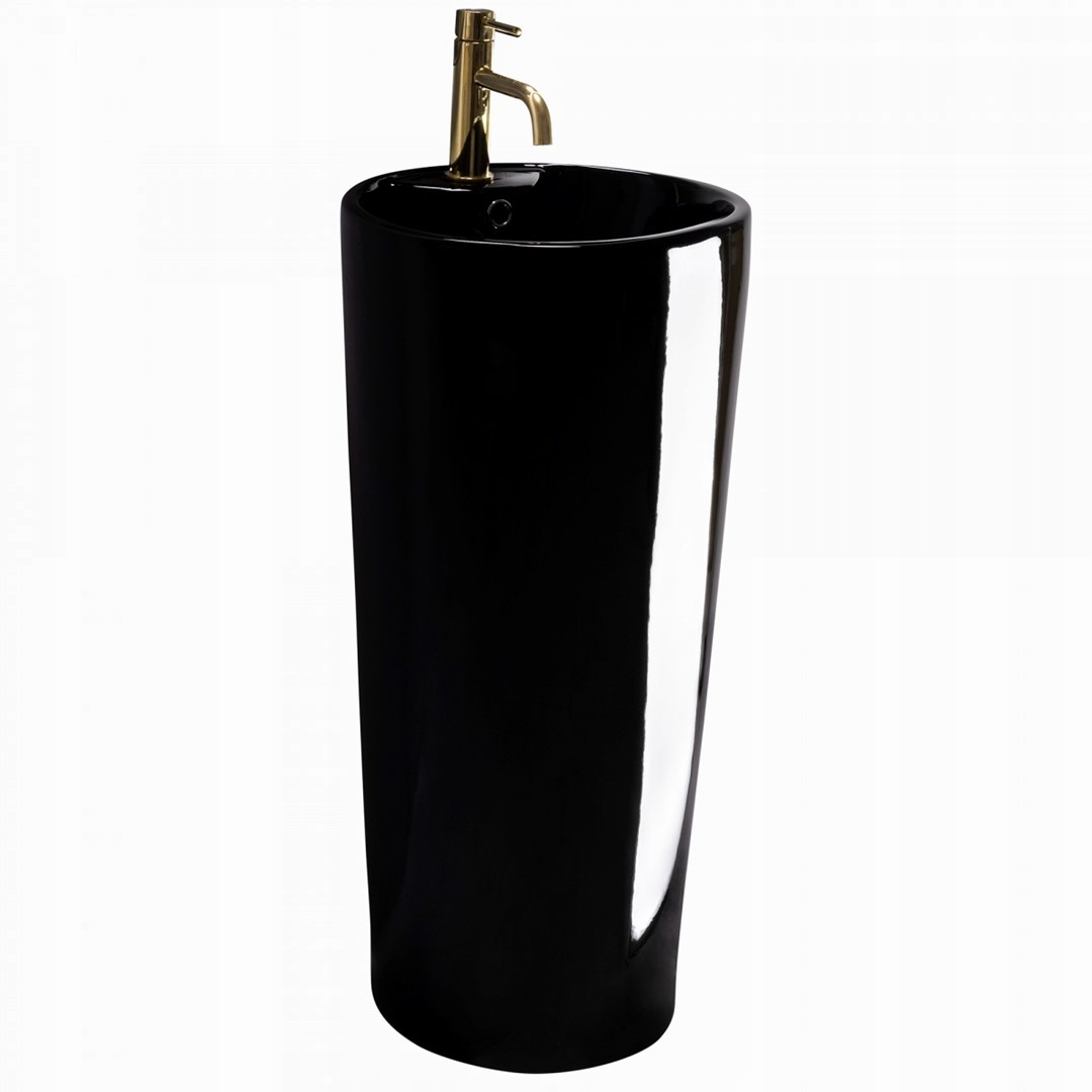 Umývadlo Blanka Black, voľne stojace, moderný dizajn, REA-U6635