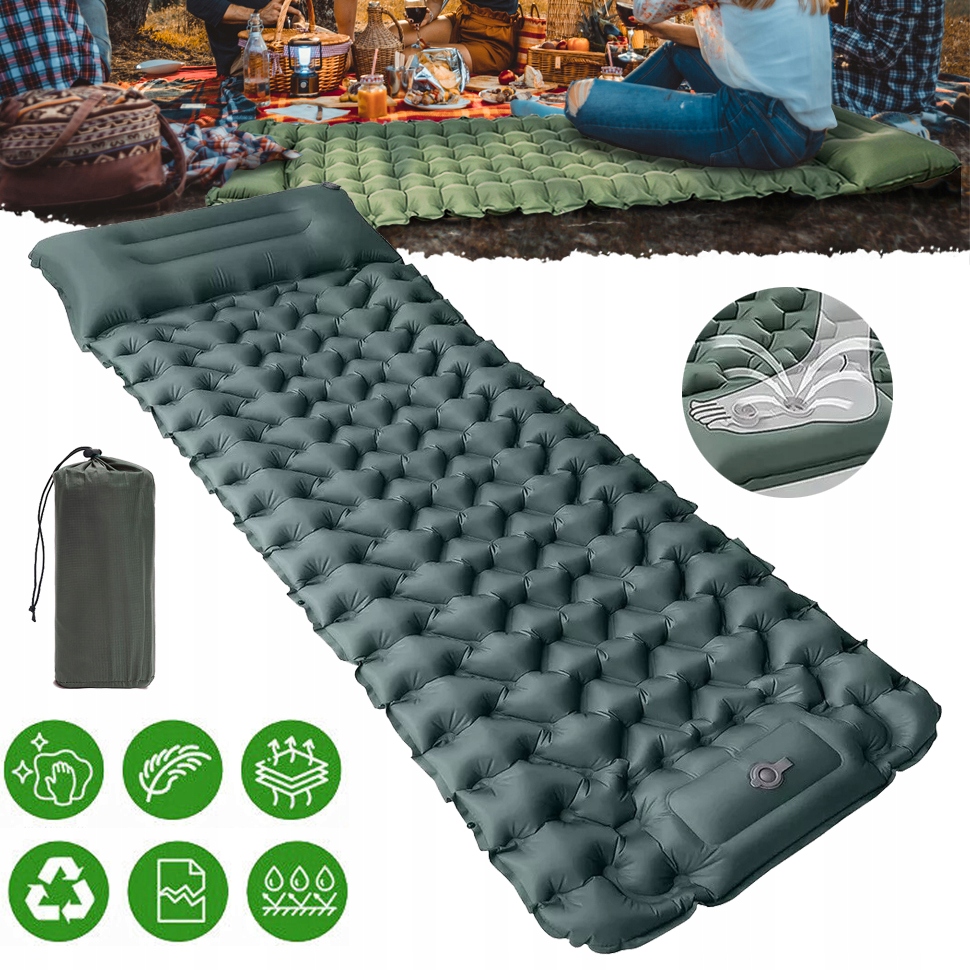 Samonafukovací Kempingová Podložka, Lehká Nafukovací Matrace Pro Trekking
