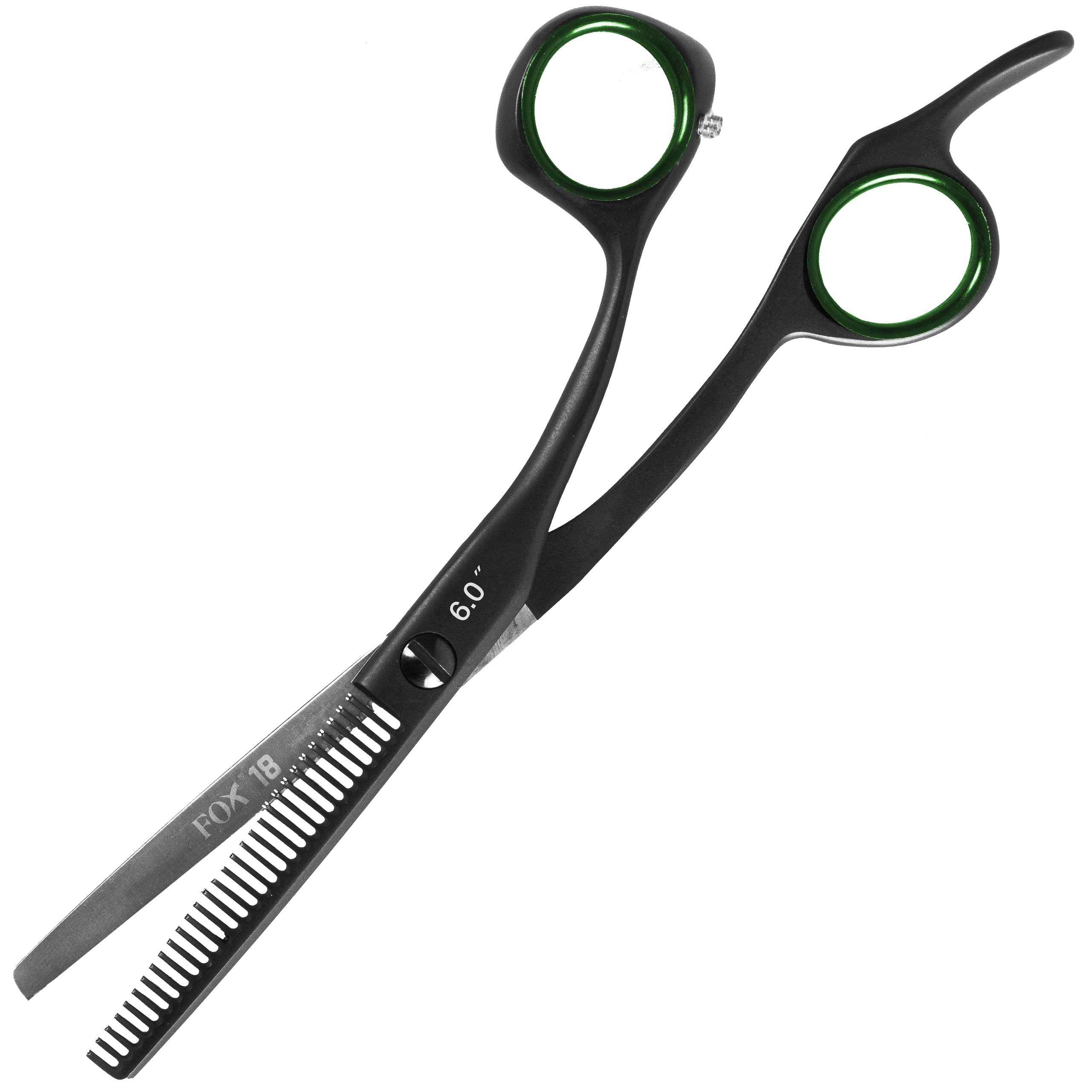 Fox Race 18 efilační nůžky s černým teflonovým povrchem