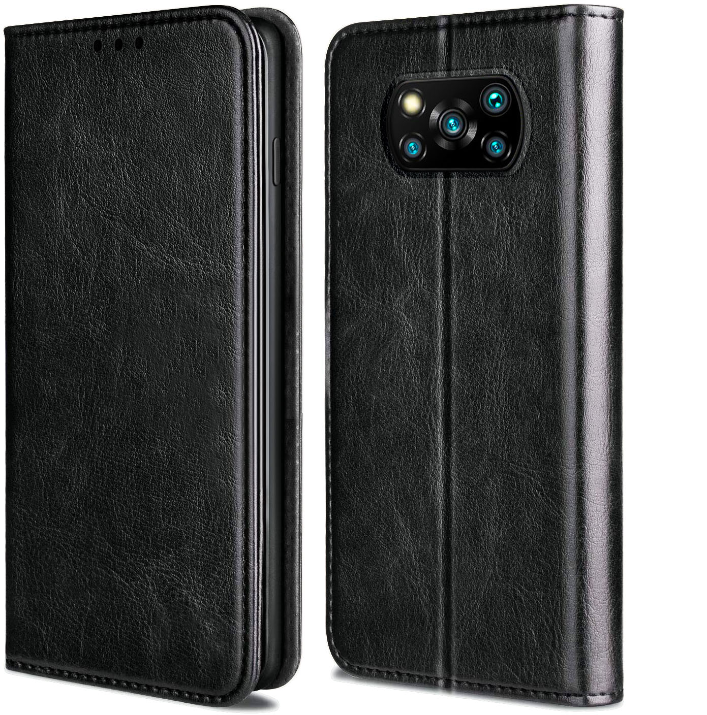 

Etui Skórzane Magnes Szkło do Xiaomi Poco X3 Pro