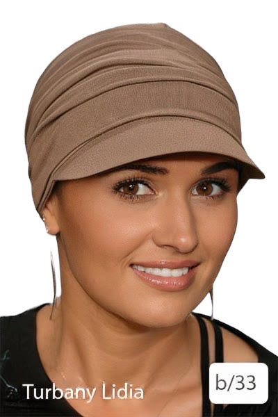 TURBAN SABRINA Z DASZKIEM B/17 BAMBUS Turbany Lidia