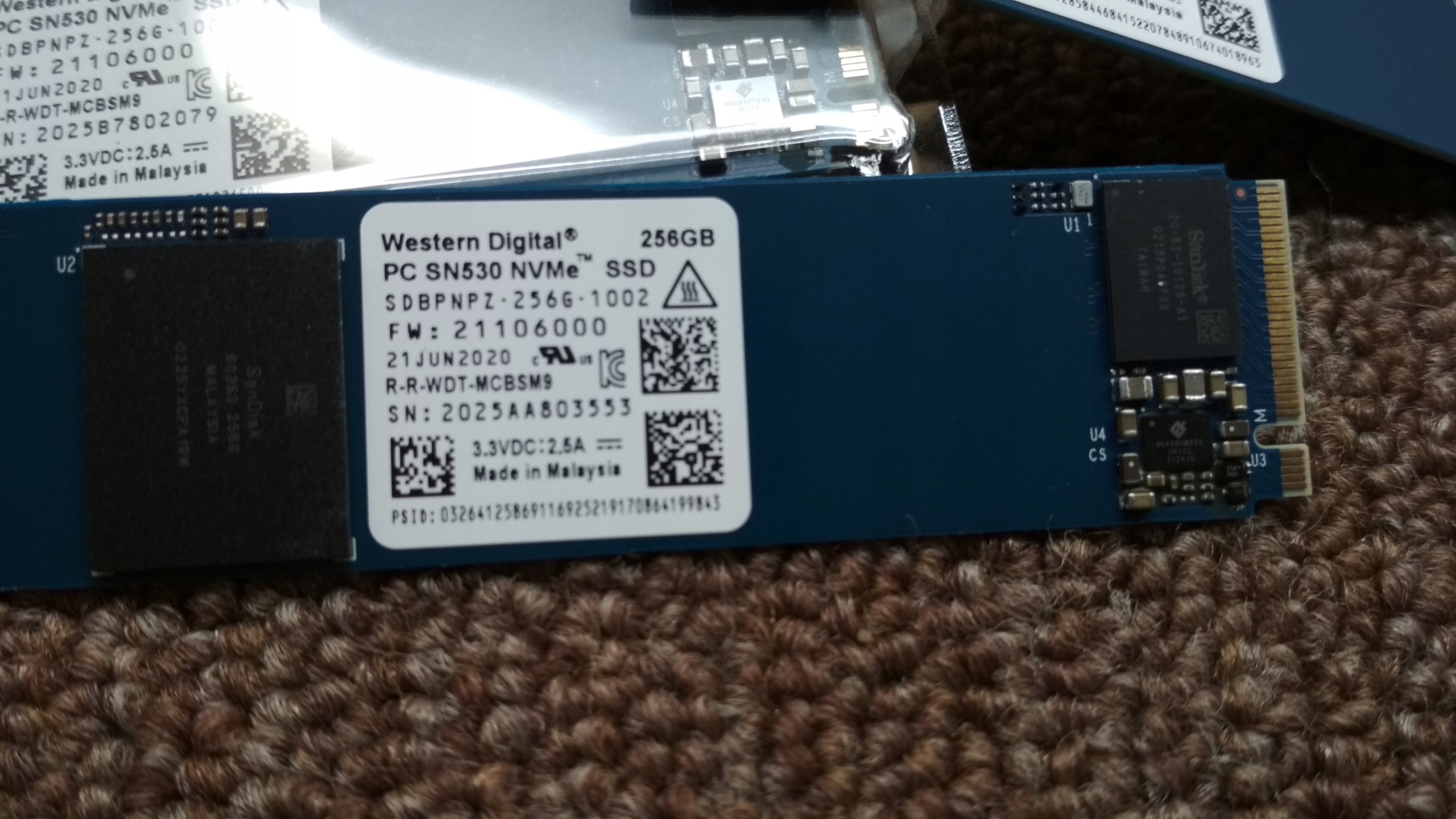 Dysk Ssd Wd Sn530 256gb 2280 Nvme 2480mb S 980mb S Dyski I Pamieci Przenosne Allegro Pl