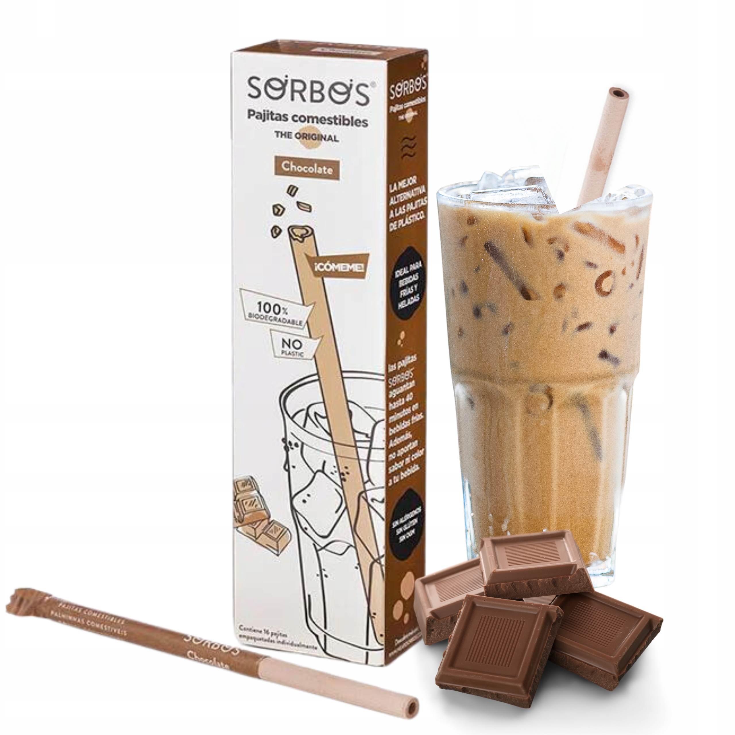 Czekoladowa Słomka JADALNA SORBOS