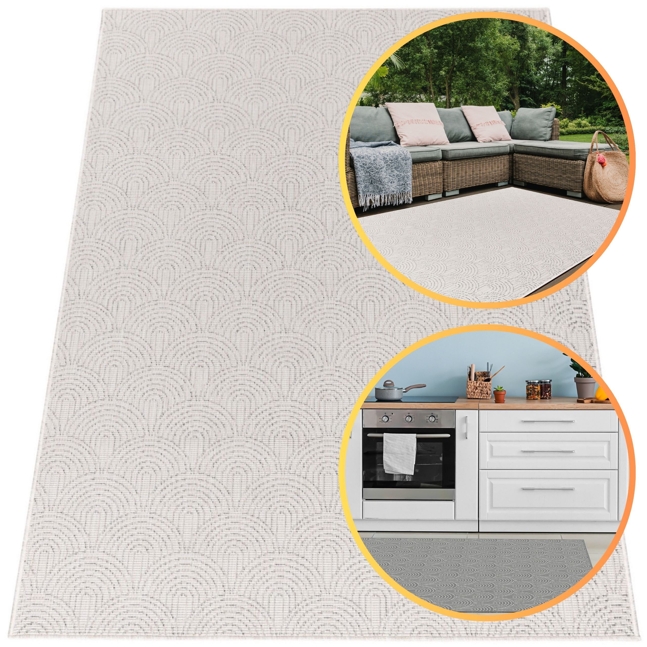 Koberec 160x230 Lana Šedý Šňůrkové Koberce Plochý Koberec