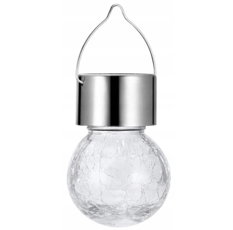 

Lampa solarna Led Kula wisząca Led Rgb szklana