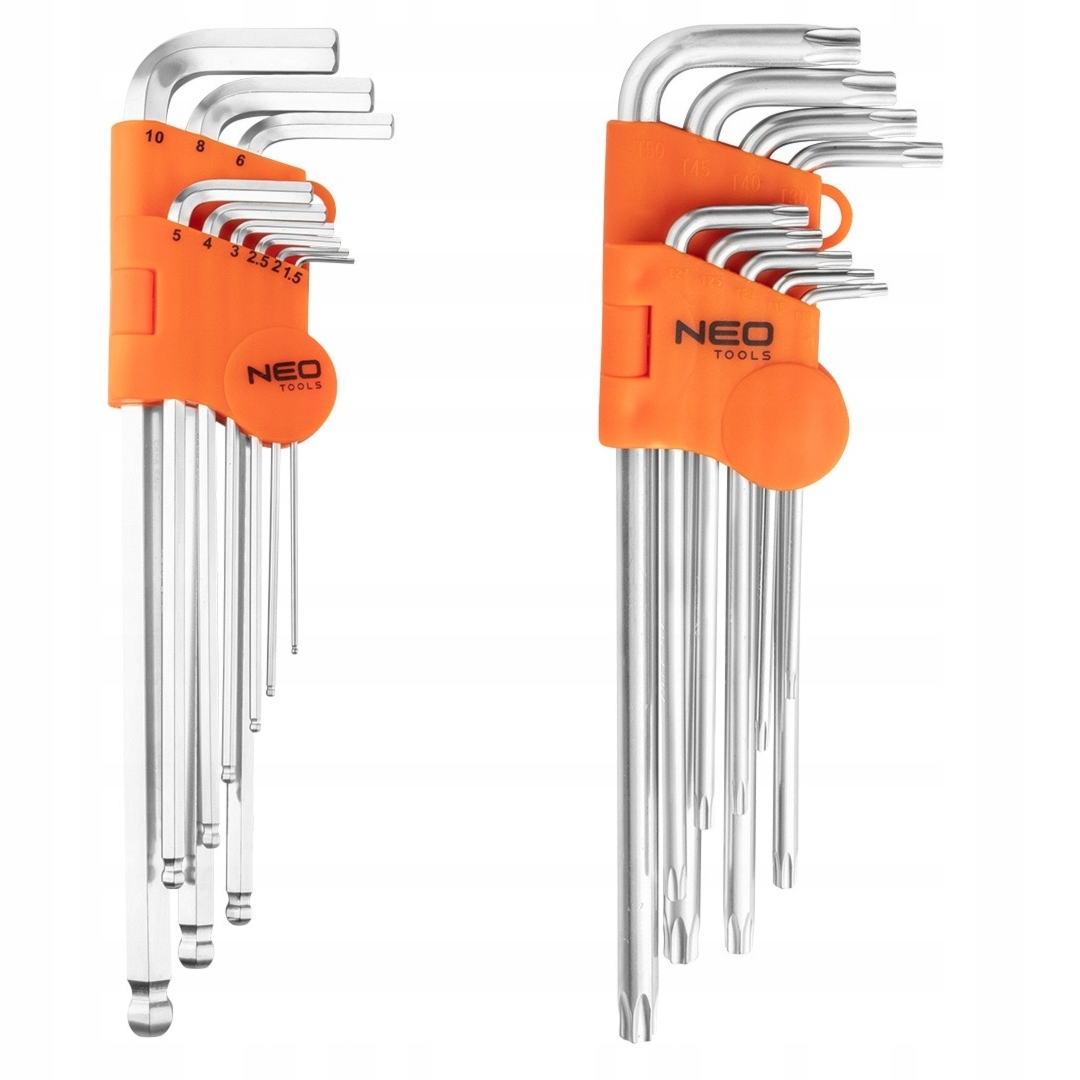 

Zestaw klucze imbusowe 1,5-10mm i Torx T10-T50 Neo
