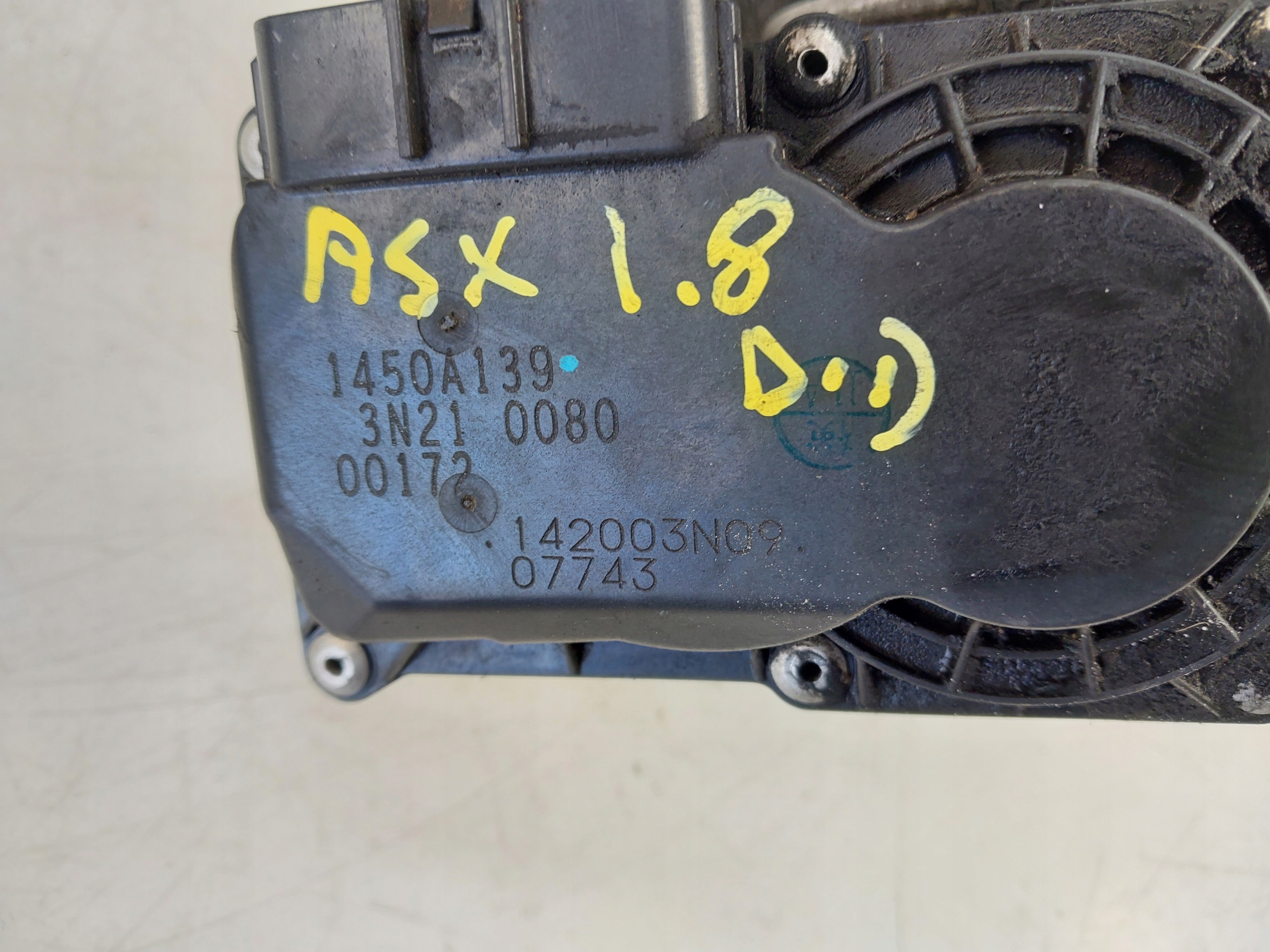 ДРОССЕЛЬНАЯ ЗАСЛОНКА 1450A139 mitsubishi ASX и 1.8