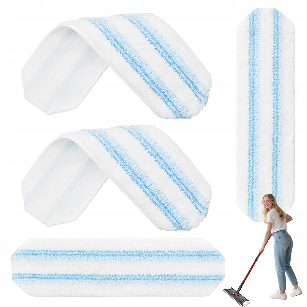 Levně Mikrovláknové Utěrky Na Plochý Mop 4 x Vileda O-cedar H2PRO Omyvatelné