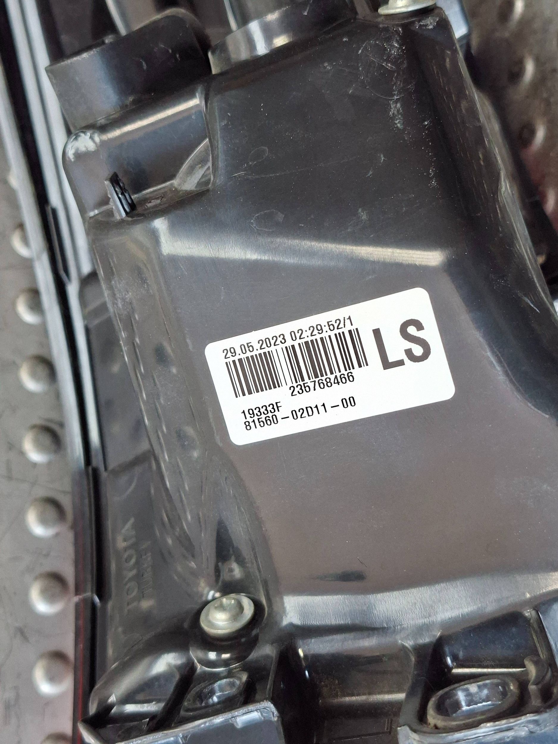 light rear part left TOYOTA COROLLA E21 sedan 18- EU 81560-02D11