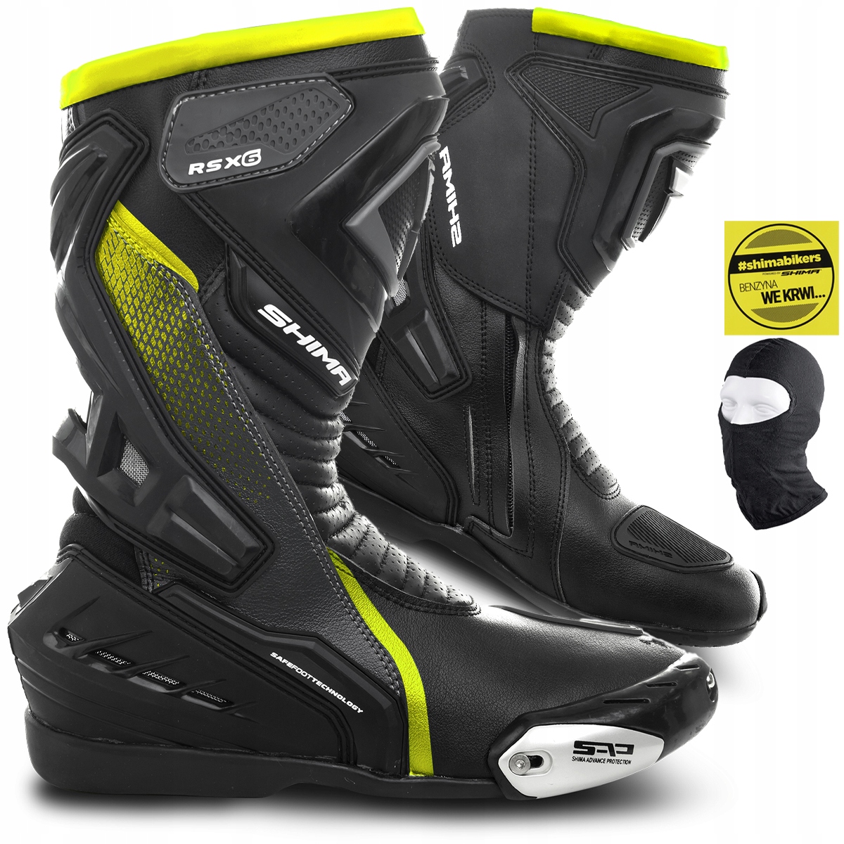 Motocyklové Topánky Shima RSX-6 Fluo Pánske Športové Kožené Darčeky