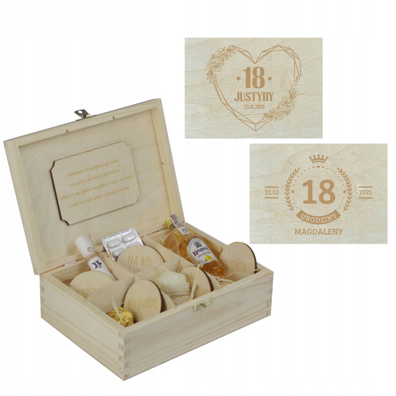 

Pudełko na 18 Urodziny Niezbędnik Skrzynka