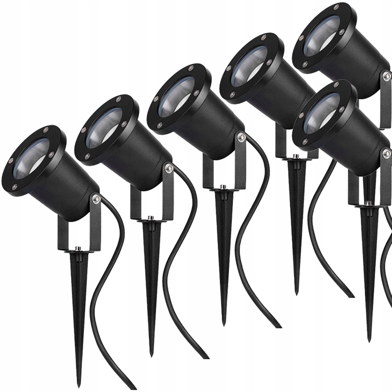 6x Dekoracyjna Lampa Led Ogrodowa Do Drzew Krzewów Z Przewodem GU10 230V