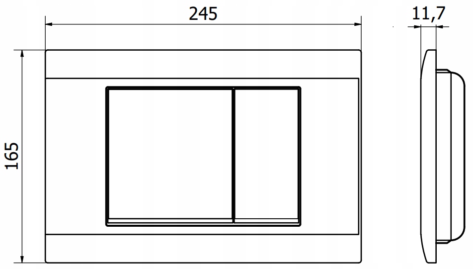 MEXEN NAPO 01 PRZYCISK DO STELAŻA WC CHROM BŁYSZCZĄCY Marka Mexen