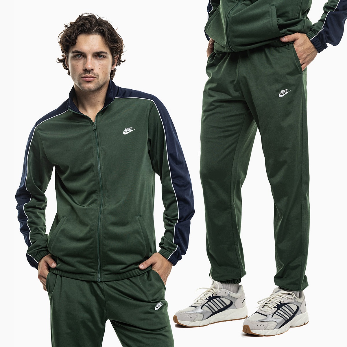 Teplákovka Pánský Nike komplet Rozepínací Mikina Kalhoty Rychleschnoucí vel S