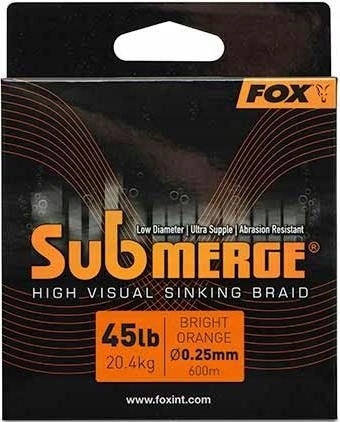 Plecionka Fox Submerge 0.25mm 600m Orange