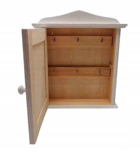 INICJAŁY Szafka na KLUCZE, SKRZYNKA DREWNIANA Głębokość mebla 6 cm